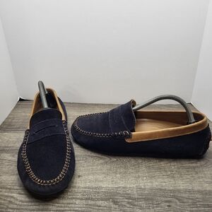 Bexley Biscayne Moccasins Driving Loafers Shoes Black Sz 43EU 10 US